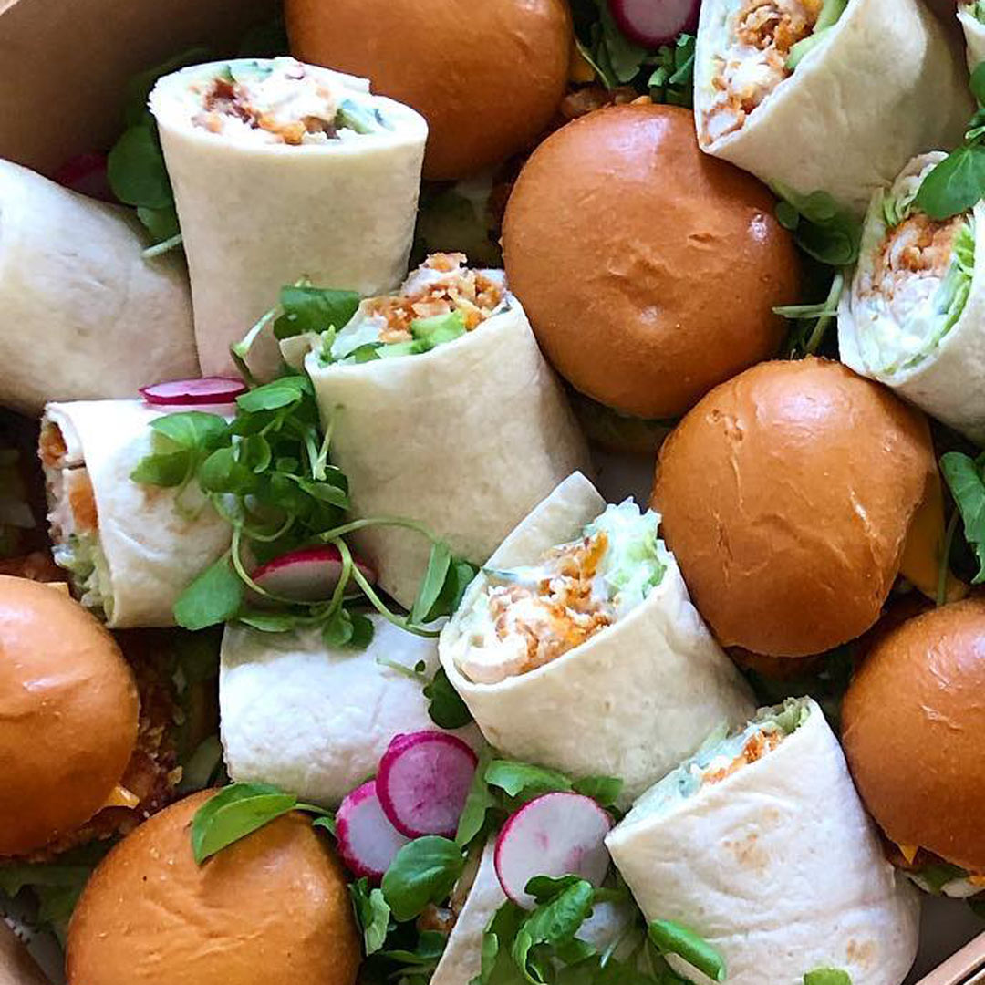 wraps and burgers